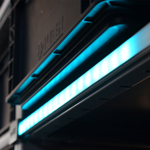 Sortier- und Kommissioniersystem / für die Logistik - Pick-by-Light LED Leisten - CAPTRON - Farb / manuell / Umschlag
