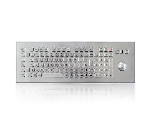 Einbaufähige Tastatur - K-TEK-A420-OTB-KP-FN-DWP - Key Technology China Limited - 3 Maustasten / 104 Tasten / Trackball