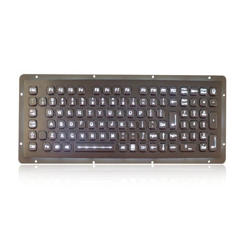 Einbaufähige Tastatur - K-TEK-A340KP-FN-BL-DWP - Key Technology China Limited - mit FN-Taste / 102 Tasten / Industrie