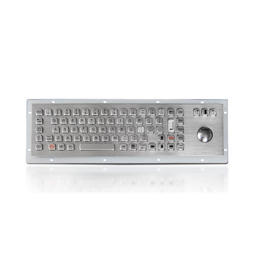 Einbaufähige Tastatur - K-TEK-A392-OTB-DWP - Key Technology China Limited - 3 Maustasten / 75 Tasten / Trackball
