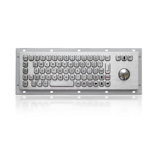 Einbaufähige Tastatur - K-TEK-A343-MTB-DWP - Key Technology China Limited - 3 Maustasten / 71 Tasten / Trackball