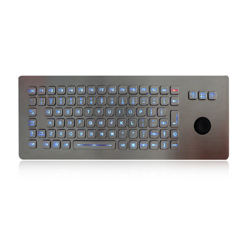 Einbaufähige Tastatur - K-TEK-A361-DHP-FN-BL-DWP - Key Technology China Limited - mit FN-Taste / 3 Maustasten / 86 Tasten