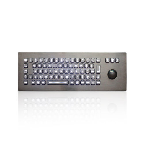 Einbaufähige Tastatur - K-TEK-A361-OTB-BL-DWP - Key Technology China Limited - 71 Tasten / Trackball / für Außenbereich