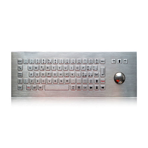 Einbaufähige Tastatur - K-TEK-B361-MTB-DWP - Key Technology China Limited - mit FN-Taste / 3 Maustasten / 71 Tasten