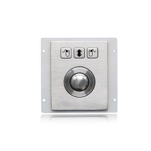 Edelstahl-Trackball - K-TEK-B65-25-OTB-DWP - Key Technology China Limited - optisch / einbaufähig / 1 inch (25 mm)