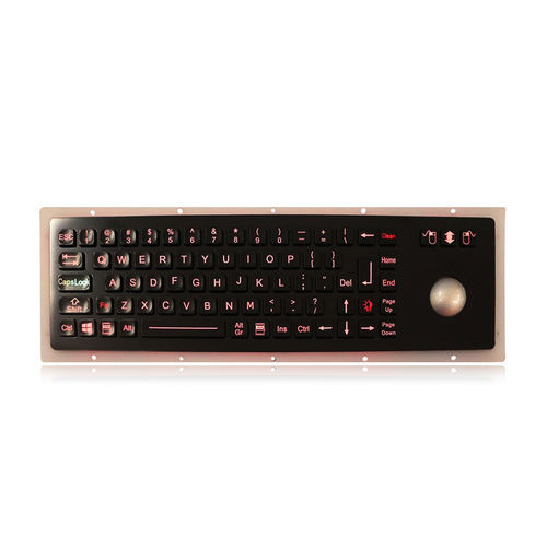 Einbaufähige Tastatur - K-TEK-M380-OTB-BL-BT-IL-DWP - Key Technology China Limited - mit FN-Taste / 3 Maustasten / 76 Tasten