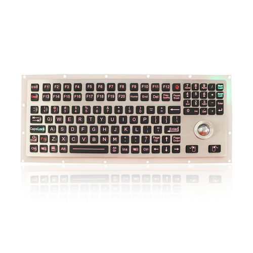 Einbaufähige Tastatur - K-TEK-M360-25-OTB-KP-FN-BL-DWP - Key Technology China Limited - mit FN-Taste / 2 Maustasten / 116 Tasten
