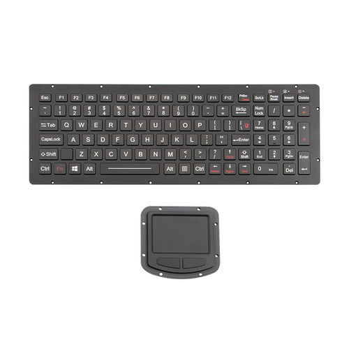 Einbaufähige Tastatur - K-TEK-M334KP-FN-BL-NV-151B-DWP +M73TP-IL - Key Technology China Limited - mit FN-Taste / 2 Maustasten / 101 Tasten