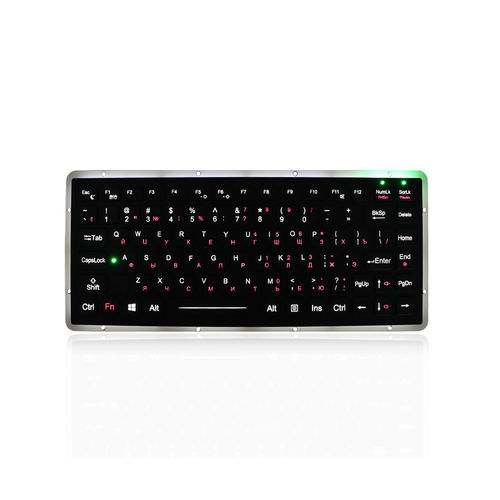 Einbaufähige Tastatur - K-TEK-M270-FN-AC-BL-DWP - Key Technology China Limited - mit FN-Taste / 86 Tasten / Industrie