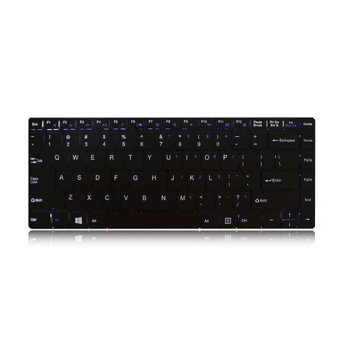 Tastatur mit scissor switches - K-TEK-V291-FN-BL-SC - Key Technology China Limited - einbaufähig / mit FN-Taste / 86 Tasten