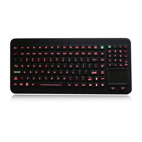 Einbaufähige Tastatur - K-TEK-M379TP-KP-FN-BL-SS - Key Technology China Limited - mit mechanischen Tasten / mit FN-Taste / 2 Maustasten