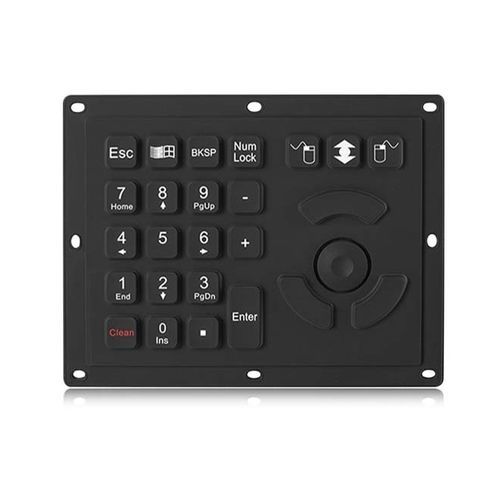 Nummernblock / 25 Tasten - K-TEK-M160HP-KP-IL-SS - Key Technology China Limited - einbaufähig / Silikongummi / USB