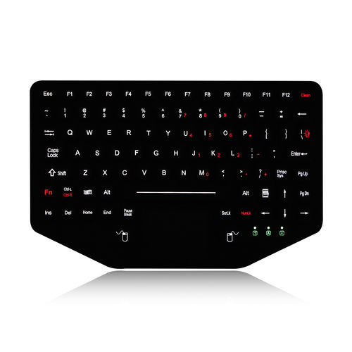 Einbaufähige Tastatur - K-TEK-M275TP-FN-BL-NV-EMC-151B - Key Technology China Limited - mit mechanischen Tasten / mit FN-Taste / 2 Maustasten