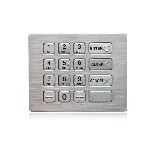 Nummernblock / 16 Tasten - K-TEK-B120KP-DWP - Key Technology China Limited - einbaufähig / Edelstahl / RS-232
