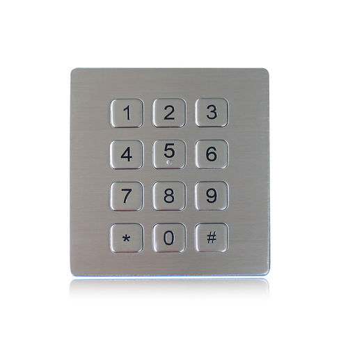 Nummernblock / 12 Tasten - K-TEK-B88KP-DWP - Key Technology China Limited - einbaufähig / Edelstahl / RS-232