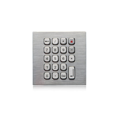 Nummernblock / 19 Tasten - K-TEK-A118KP-DWP - Key Technology China Limited - einbaufähig / Metall / Edelstahl