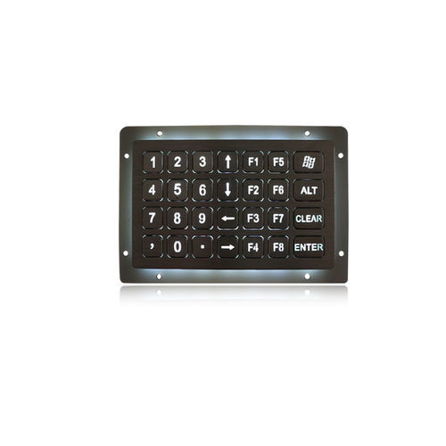 Nummernblock / 28 Tasten - K-TEK-B138KP-28-BL-DWP - Key Technology China Limited - einbaufähig / Edelstahl / RS-232
