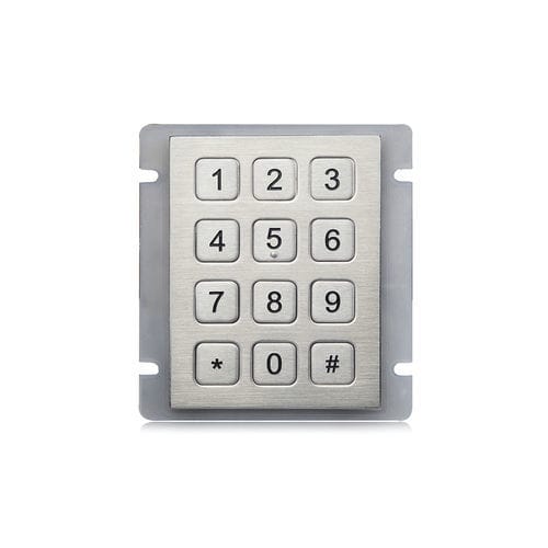 Nummernblock / 12 Tasten - K-TEK-B68KP-DWP - Key Technology China Limited - einbaufähig / Metall / Edelstahl