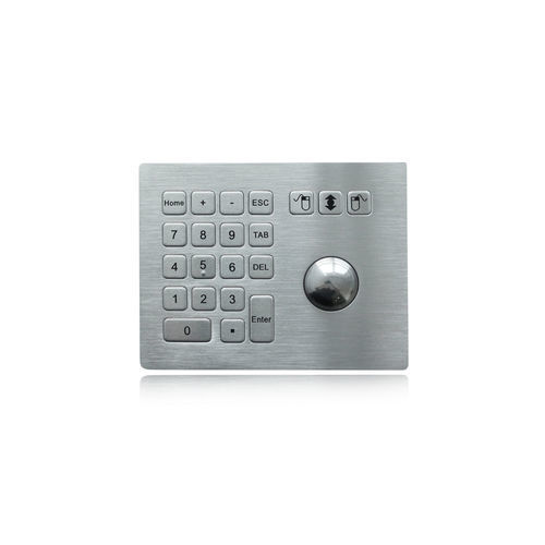 Trackball Nummernblock - K-TEK-B160-38-TB-KP - Key Technology China Limited - 3 Maustasten / 21 Tasten / einbaufähig