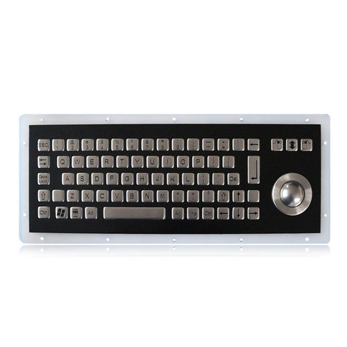 Einbaufähige Tastatur - K-TEK-B255-25-OTB-BT-UT-DWP - Key Technology China Limited - 71 Tasten / Trackball / für öffentliches und Internetterminal