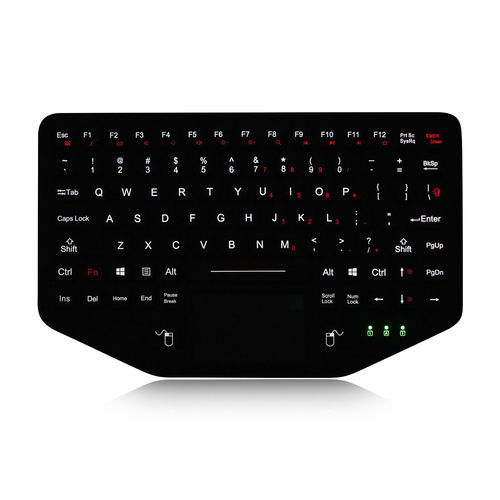 Einbaufähige Tastatur - K-TEK-M284TP-FP-FN-BL - Key Technology China Limited - mit mechanischen Tasten / mit FN-Taste / 2 Maustasten