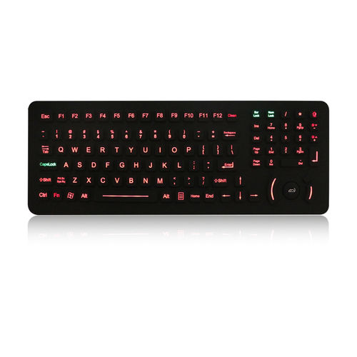 Einbaufähige Tastatur - K-TEK-M396HP-FN-KP-BL-ML-EMC-OEM - Key Technology China Limited - mit mechanischen Tasten / mit FN-Taste / 3 Maustasten