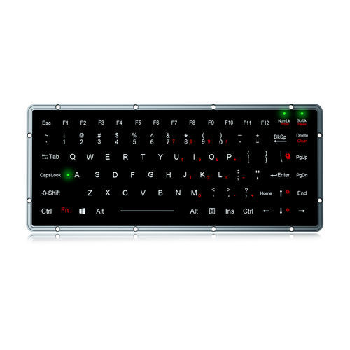 Einbaufähige Tastatur - K-TEK-M270-FN-BL-IT-NV-151B-DWP - Key Technology China Limited - mit mechanischen Tasten / mit FN-Taste / 86 Tasten