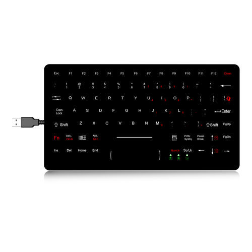 Einbaufähige Tastatur - K-TEK-M281-DHP-FN-BL-NV-151B - Key Technology China Limited - mit mechanischen Tasten / mit FN-Taste / 3 Maustasten
