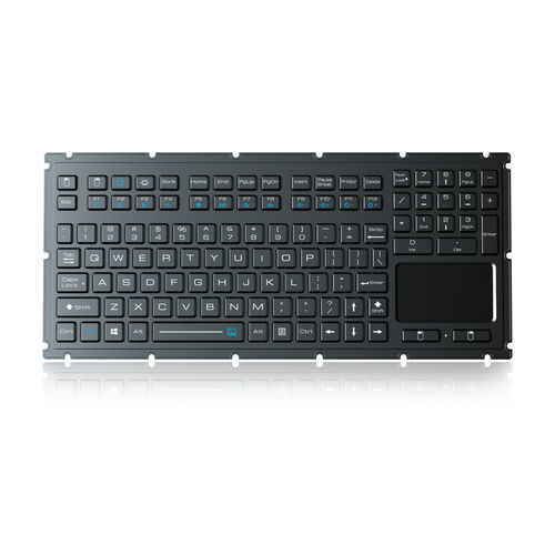Einbaufähige Tastatur - K-TEK-M349TP-KP-FN-BL-NV-151B - Key Technology China Limited - mit mechanischen Tasten / mit FN-Taste / 2 Maustasten