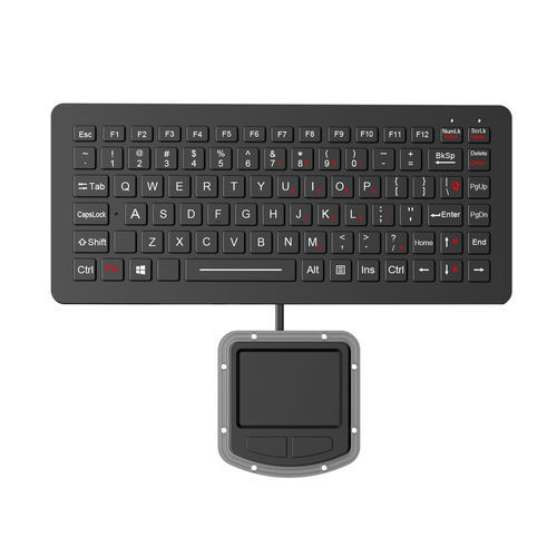 Einbaufähige Tastatur - K-TEK-M282-122-FN-BL-IT-ML-DWP+M73TP - Key Technology China Limited - mit mechanischen Tasten / 86 Tasten / 2 Maustasten