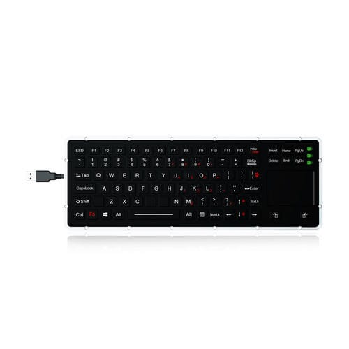 Einbaufähige Tastatur - K-TEK-M327TP-FN-BL-IT-NV-151B-DWP - Key Technology China Limited - mit mechanischen Tasten / 88 Tasten / 2 Maustasten