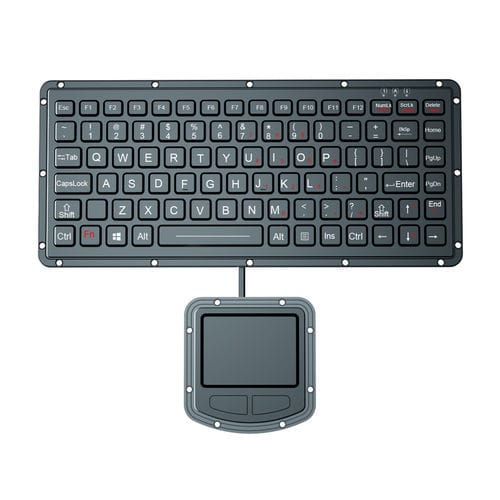 Einbaufähige Tastatur - K-TEK-M270-FN-BL-ML+M73TP - Key Technology China Limited - mit mechanischen Tasten / mit FN-Taste / 2 Maustasten