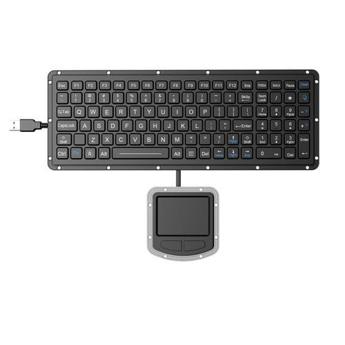 Einbaufähige Tastatur - K-TEK-M315KP-FN-BL-ML+M73TP - Key Technology China Limited - mit mechanischen Tasten / mit FN-Taste / 2 Maustasten