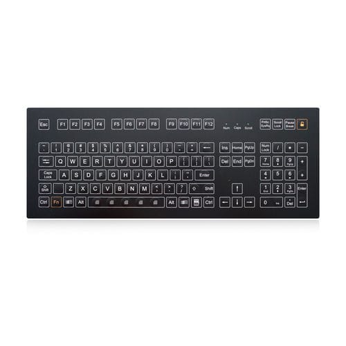 Einbaufähige Tastatur - K-TEK-D405KP-FN-SW - Key Technology China Limited - Mikroschalter / 107 Tasten / Industrie
