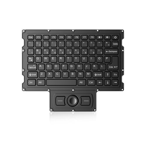 Einbaufähige Tastatur -  K-TEK-M205-DHP-FN-NV-151B - Key Technology China Limited - mit mechanischen Tasten / 2 Maustasten / 78 Tasten