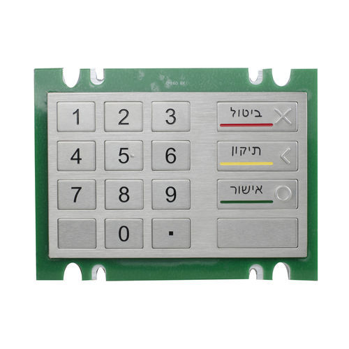 Nummernblock / 16 Tasten - K-TEK-B160KP - Key Technology China Limited - einbaufähig / Edelstahl / USB