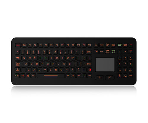 Desktop-Tastatur - K-TEK-M399TP-KP-FN-BL-DT - Key Technology China Limited - 2 Maustasten / 107 Tasten / Touchpad