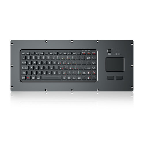 Einbaufähige Tastatur - K-TEK-M420TP-FN-BL-NV-151B-BT+KVM - Key Technology China Limited - mit mechanischen Tasten / 2 Maustasten / 87 Tasten