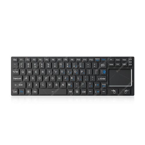 Einbaufähige Tastatur - K-TEK-V340TP-FN-BL-FC-SC-ML-DWP - Key Technology China Limited - mit scissor switches / 2 Maustasten / 88 Tasten