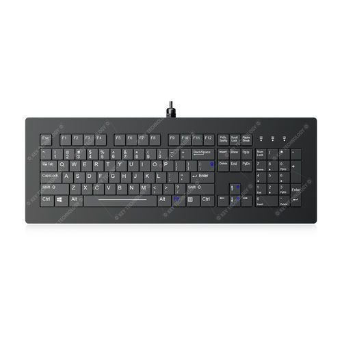 Desktop-Tastatur - K-TEK-V440KP-FN-BL-SC-DT - Key Technology China Limited - mit scissor switches / mit FN-Taste / 104 Tasten