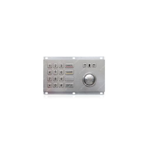 Nummernblock / 16 Tasten - K-TEK-B196-38-MTB-60-KP - Key Technology China Limited - einbaufähig / mit mechanischen Tasten / Edelstahl