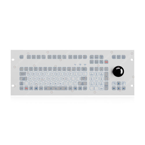 Einbaufähige Tastatur - K-TEK-D483-178-MTB-KP-FN-SW - Key Technology China Limited - Membran / 108 Tasten / Trackball