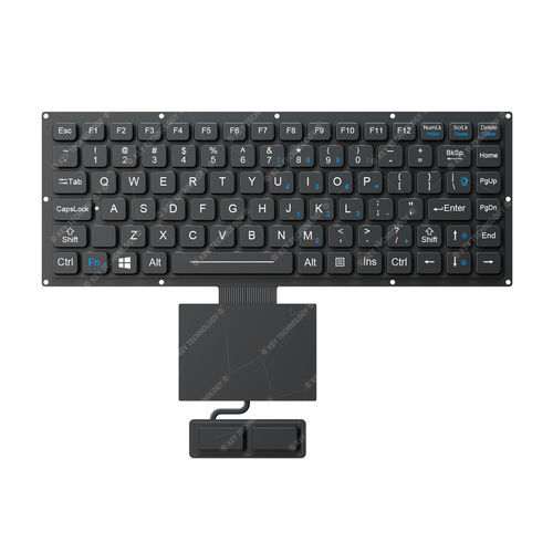Einbaufähige Tastatur - K-TEK-M280-FN-BL-FC-KC+TP85-DML+2K - Key Technology China Limited - mit mechanischen Tasten / 2 Maustasten / 87 Tasten