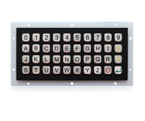 Nummernblock / 40 Tasten - K-TEK-A191-BT-DWP - Key Technology China Limited - einbaufähig / Edelstahl / schwarzes Titan