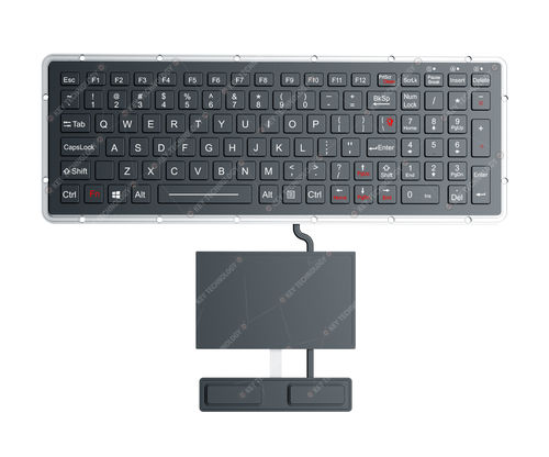 Einbaufähige Tastatur - K-TEK-M327KP-FN-BL-IT-ML-DWP+TP80-DML-DWP+2KEY - Key Technology China Limited - mit mechanischen Tasten / 101 Tasten / 2 Maustasten