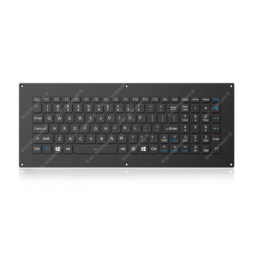 Einbaufähige Tastatur - K-TEK-V405KP-FN-BL-FC-SC-ANA-151B-DWP - Key Technology China Limited - mit scissor switches / 103 Tasten / für die Luftfahrt