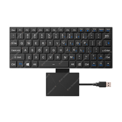 Einbaufähige Tastatur - K-TEK-V268-FN-BL-FC-SC-DWP+TP85-DML - Key Technology China Limited - mit scissor switches / 80 Tasten / Touchpad