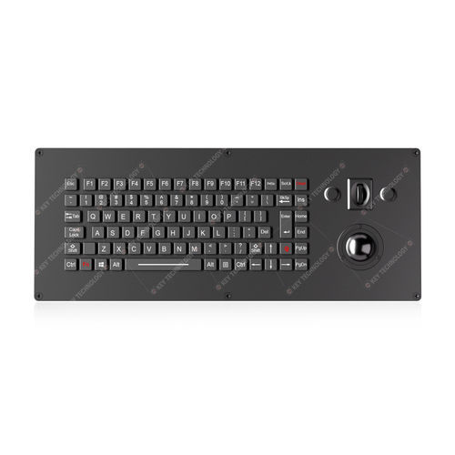 Einbaufähige Tastatur - K-TEK-M435-172-MTB-AVR-RM-FN-BL-151B-DWP - Key Technology China Limited - Kohlenstoffkontakt / 91 Tasten / Trackball