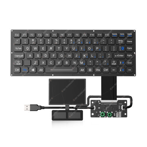 Einbaufähige Tastatur - K-TEK-M280-FN-BL-FC-KC-ANA-151B+TP85+2K - Key Technology China Limited - Kohlenstoffkontakt / 2 Maustasten / 87 Tasten