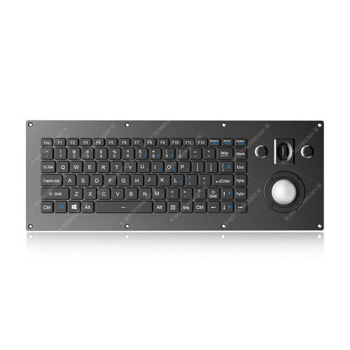Einbaufähige Tastatur - K-TEK-V405-OTB-AVR-RM-FN-BL-FC-SC-ANA-151B-BT - Key Technology China Limited - mit scissor switches / 2 Maustasten / 86 Tasten